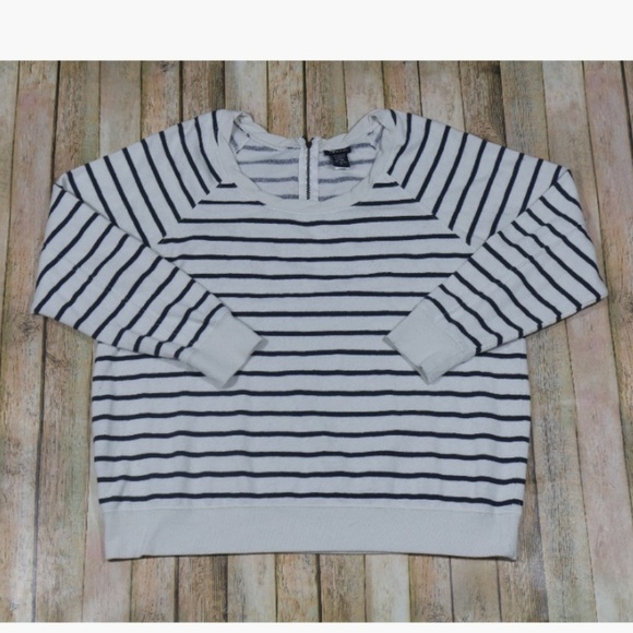 Torrid Tops - Torrid Striped Zip Back Sweatshirt
